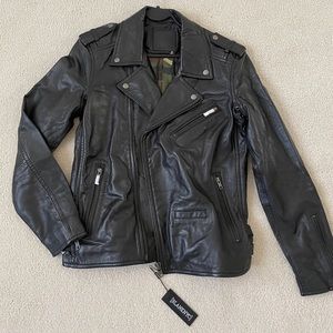 New Leather Motorcycle Jacket BlankNYC